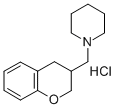 Piperidine, 1-((3,4-dihydro-2H-1-benzopyran-3-yl)methyl)-, hydrochlori de Structure