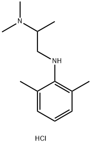 N(Sup 2),N(sup 2)-dimethyl-N(sup 1)-2,6-xylyl-1,2-propanediamine dihydrochloride 化学構造式