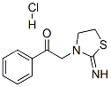 2-(2-iminothiazolidin-3-yl)-1-phenylethan-1-one monohydrochloride 结构式