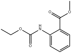 2-[(エトキシカルボニル)アミノ]安息香酸メチル 化学構造式