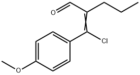 2-[chloro(4-methoxyphenyl)methylene]valeraldehyde,83846-76-8,结构式