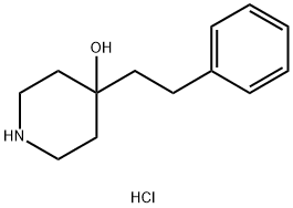 4-hydroxy-4-phenethylpiperidinium chloride Structure