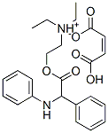 2-(2-anilino-2-phenyl-acetyl)oxyethyl-diethyl-azanium, (Z)-4-hydroxy-4 -oxo-but-2-enoate 结构式