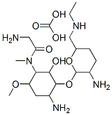 2-amino-N-[4-amino-3-[3-amino-6-(ethylaminomethyl)oxan-2-yl]oxy-2-hydr oxy-6-methoxy-cyclohexyl]-N-methyl-acetamide, carbonic acid Structure