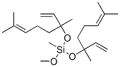 bis[(1,5-dimethyl-1-vinylhex-4-enyl)oxy]methoxymethylsilane 结构式