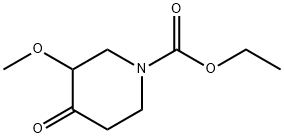 1-(N-乙氧羰基)-3-甲氧基-4-哌啶酮,83863-72-3,结构式