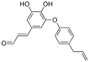 (E)-3-[3,4-ジヒドロキシ-5-[4-(2-プロペニル)フェノキシ]フェニル]プロペナール 化学構造式
