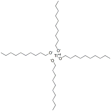 titanium(4+) decan-1-olate  Struktur