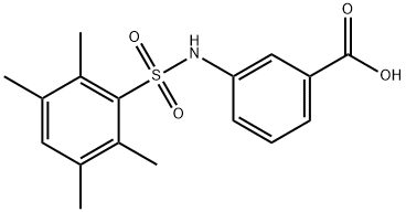 3-(2,3,5,6-TetraMethylphenylsulfonylaMino)benzoic acid, 96% Struktur