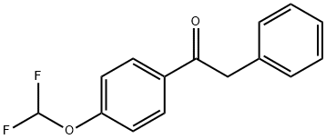 1-[4-(二氟甲氧基)苯基]-2-苯乙酮 结构式
