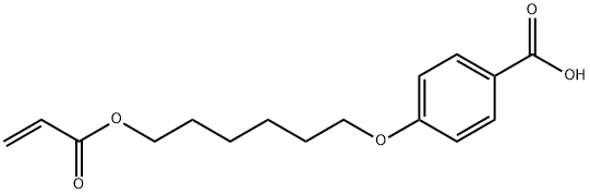 4-(6-(丙烯酰氧基)己氧基)苯甲酸,83883-26-5,结构式