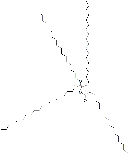 tris(octadecan-1-olato)(stearate-O)titanium,83898-03-7,结构式
