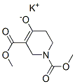 potassium dimethyl 5,6-dihydro-4-oxido-2H-pyridine-1,3-dicarboxylate Struktur