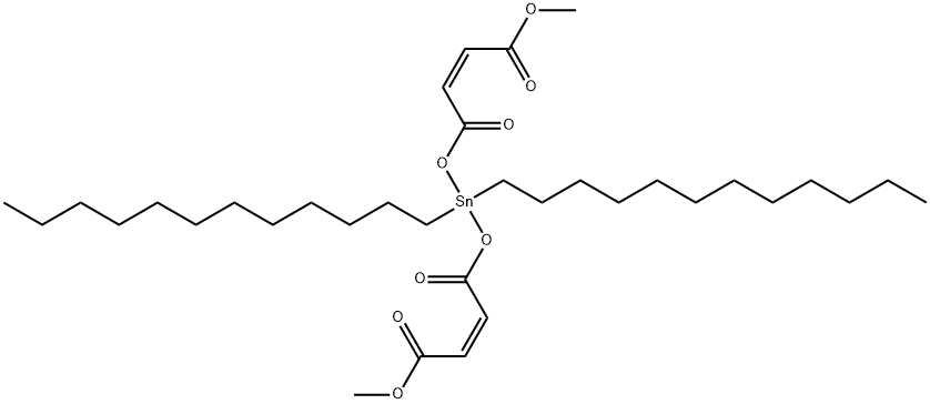 methyl (Z,Z)-8,8-didodecyl-3,6,10-trioxo-2,7,9-trioxa-8-stannatrideca-4,11-dien-13-oate Structure