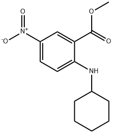 Methyl 2-(cyclohexylamino)-5-nitrobenzoate,83909-56-2,结构式