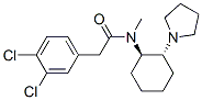 TRANS -(+/-)-3,4-DICHLORO-N-METHYL-N-(2-[1-PYRROLIDINYL]CYCLOHEXYL) BENZENEACETAMIDE Struktur