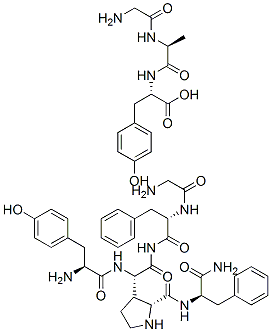 tyrosyl-alanyl glycyl-phenylalaninamide-propyl-phenylalaninamide-glycyl-alanyl-tyrosine Structure