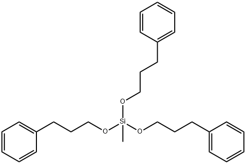 methyltri(3-phenylpropoxy)silane Structure