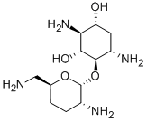 3-Amino-4-O-[(2S,3R)-3-amino-6-(aminomethyl)-3,4-dihydro-2H-pyran-2-yl]-6-(methylamino)-2,3,6-trideoxy-D-myo-inositol Structure