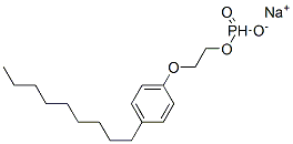 sodium [2-(4-nonylphenoxy)ethyl]] phosphonate 结构式