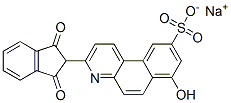 sodium 3-(2,3-dihydro-1,3-dioxo-1H-inden-2-yl)-7-hydroxybenzo[f]quinoline-9-sulphonate,83929-59-3,结构式