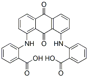 1,8-ビス(2-カルボキシアニリノ)-9,10-アントラキノン 化学構造式