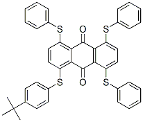 1-[[4-(1,1-dimethylethyl)phenyl]thio]-4,5,8-tris(phenylthio)anthraquinone|