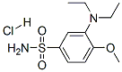 3-ジエチルアミノ-4-メトキシベンゼンスルホンアミド・塩酸塩 化学構造式