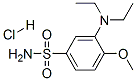 3-(diethylamino)-4-methoxybenzenesulphonamide monohydrochloride|