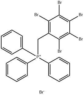 [(pentabromophenyl)methyl]triphenylphosphonium bromide  Structure