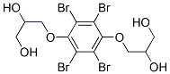 3,3'-[(2,3,5,6-tetrabromo-1,4-phenylene)bis(oxy)]bispropane-1,2-diol 结构式