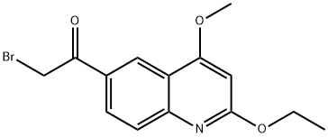 6-溴乙酰基-2-乙氧基-4-甲氧基喹啉,83938-94-7,结构式