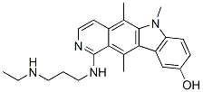 1-[[3-(Ethylamino)propyl]amino]-5,6,11-trimethyl-6H-pyrido[4,3-b]carbazol-9-ol 结构式