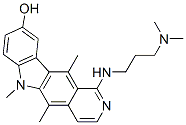 1-[[3-(Dimethylamino)propyl]amino]-5,6,11-trimethyl-6H-pyrido[4,3-b]carbazol-9-ol 结构式