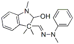 2-hydroxy-1,3,3-trimethylindoline-3-carbaldehyde methylphenylhydrazone ,83949-74-0,结构式