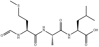 formylmethionyl-alanyl-leucine Structure