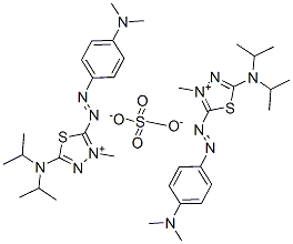 83969-13-5 bis[5-(diisopropylamino)-2-[[4-(dimethylamino)phenyl]azo]-3-methyl-1,3,4-thiadiazolium] sulphate