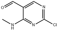 2-氯-4-(甲基氨基)-5-嘧啶甲醛,839708-50-8,结构式