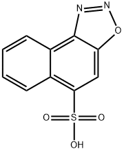 naphth[1,2-d][1,2,3]oxadiazole-5-sulphonic acid Struktur