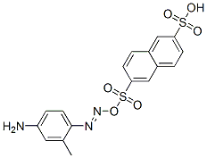 (2'-METHYL-4'-AMINO) PHENYLAZO NAPHTHYLENE-3,7-DISULPHONIC ACID Structure