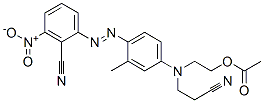 2-[[4-[(2-cyano-3-nitrophenyl)azo]-m-tolyl](2-cyanoethyl)amino]ethyl acetate 结构式