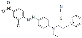 1-[2-[[4-[(2-chloro-4-nitrophenyl)azo]phenyl]ethylamino]ethyl]pyridinium thiocyanate,84000-76-0,结构式