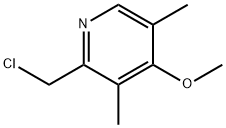 2-(クロロメチル)-3,5-ジメチル-4-メトキシピリジン 化学構造式