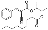 2-((2-Cyano-1-oxo-3-phenyl-2-propenyl)oxy)-1-methylpropyl nonanoate|