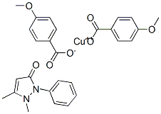 84009-22-3 copper, 1,5-dimethyl-2-phenyl-pyrazol-3-one, 4-methoxybenzoate