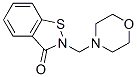 2-(4-モルホリニルメチル)-1,2-ベンゾイソチアゾール-3(2H)-オン 化学構造式