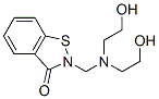 2-[[ビス(2-ヒドロキシエチル)アミノ]メチル]-1,2-ベンゾイソチアゾール-3(2H)-オン 化学構造式
