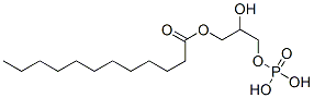 2-hydroxy-3-(phosphonooxy)propyl laurate Struktur