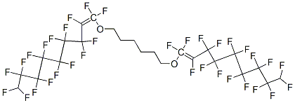1,1'-[hexane-1,6-diylbis(oxy)]bis[heptadecafluorononene]  Struktur