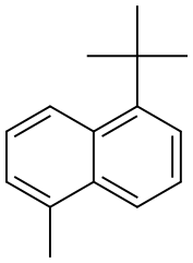 1-(1,1-ジメチルエチル)-5-メチルナフタレン 化学構造式